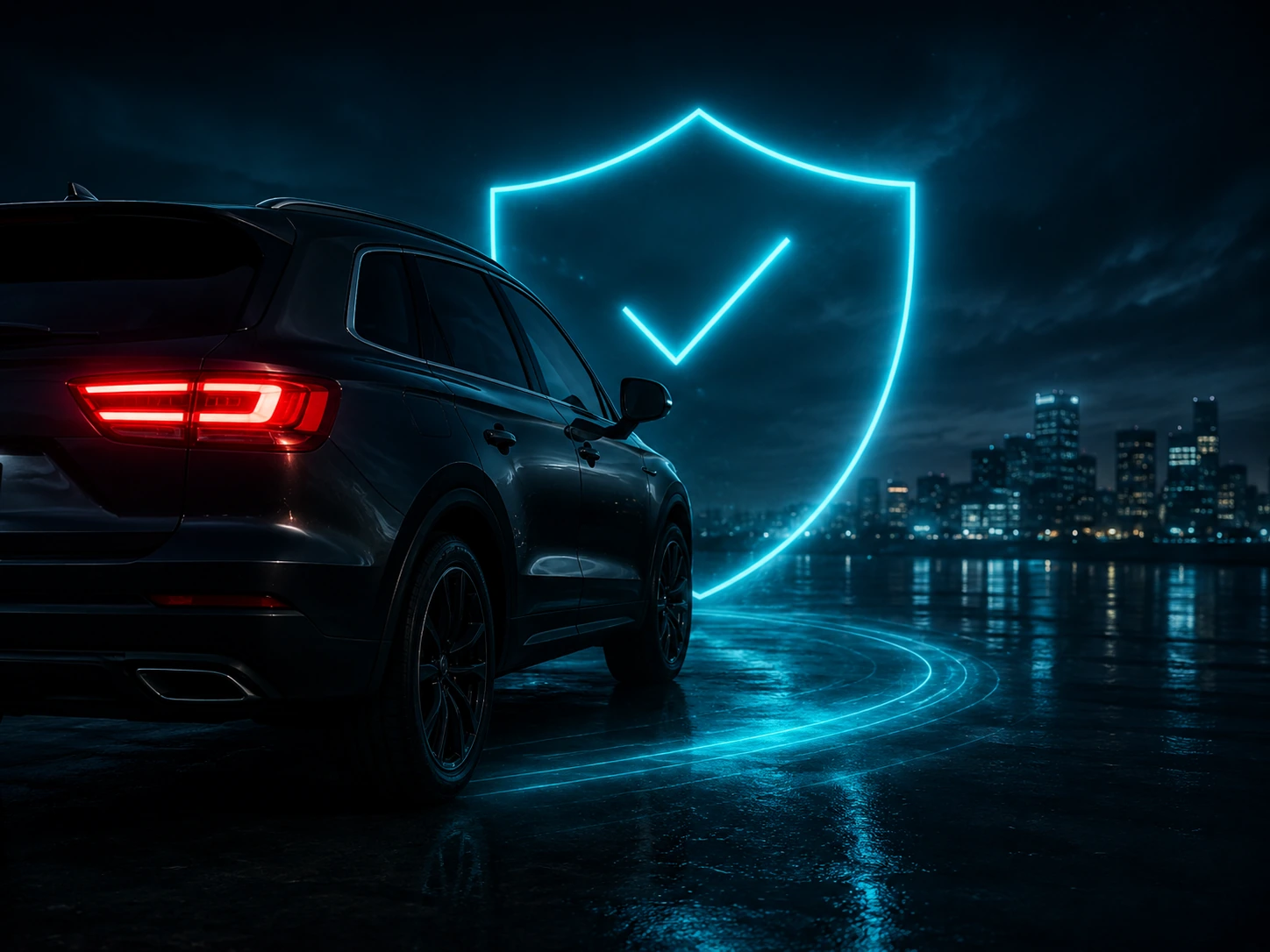 SUV protegido por escudo digital